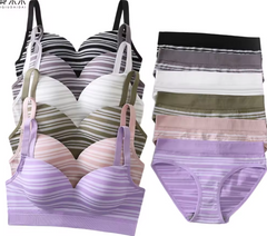 Women Self-Design Heavily Padded Lingerie Set (Pack Of 6)