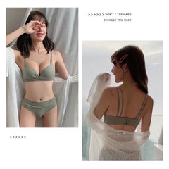 Women Self-Design Heavily Padded Lingerie Set (Pack Of 4)