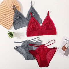 Women Self-Design Heavily Padded Lingerie Set (Pack Of 4)