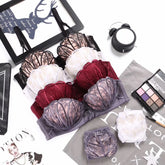 Women Self-Design Heavily Padded Lingerie Set (Pack Of 4)