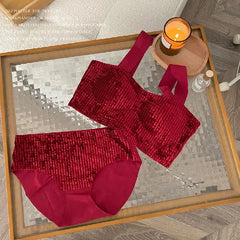 Women Self-Design Heavily Padded Lingerie Set (Pack Of 4)