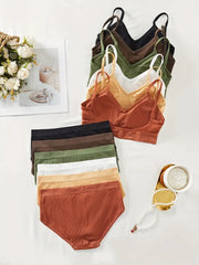 Women Self-Design Heavily Padded Lingerie Set (Pack Of 6)