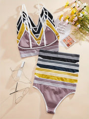 Women Self-Design Heavily Padded Lingerie Set (Pack Of 4)