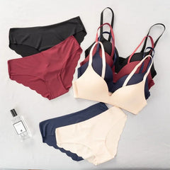 Women Self-Design Heavily Padded Lingerie Set (Pack Of 4)