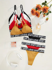 Women Self-Design Heavily Padded Lingerie Set (Pack Of 4)