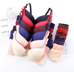 Women Self-Design Heavily Padded Lingerie Set (Pack Of 6)