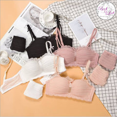 Women Self-Design Heavily Padded Lingerie Set (Pack Of 4)