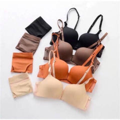 Women Self-Design Heavily Padded Lingerie Set (Pack Of 4)