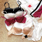 Women Self-Design Heavily Padded Lingerie Set (Pack Of 4)