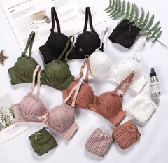 Women Self-Design Heavily Padded Lingerie Set (Pack Of 6)