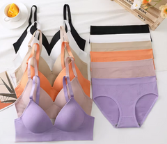 Women Self-Design Heavily Padded Lingerie Set (Pack Of 6)