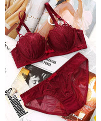 Women Self-Design Heavily Padded Lingerie Set (Pack Of 4)