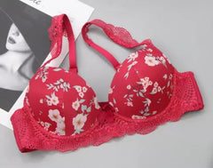 Women Self-Design Heavily Padded Lingerie Set (Pack Of 4)