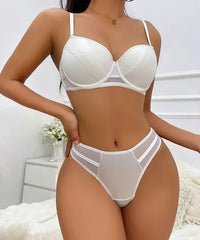 Women Self-Design Heavily Padded Lingerie Set (Pack Of 4)