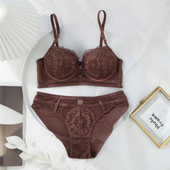 Women Self-Design Heavily Padded Lingerie Set (Pack Of 4)