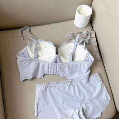 Women Self-Design Heavily Padded Lingerie Set (Pack Of 4)