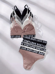 Women Self-Design Heavily Padded Lingerie Set (Pack Of 4)