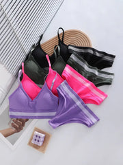 Women Self-Design Heavily Padded Lingerie Set (Pack Of 4)