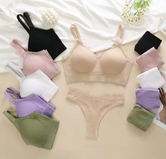 Women Self-Design Heavily Padded Lingerie Set (Pack Of 6)