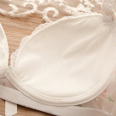 Women Self-Design Heavily Padded Lingerie Set (Pack Of 4)